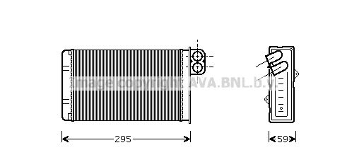 AVA QUALITY COOLING šilumokaitis, salono šildymas PE6240